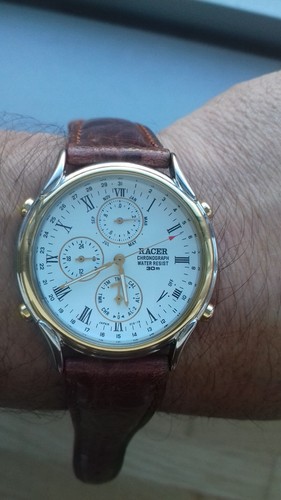 Racer w50019 white chronograph - racer,