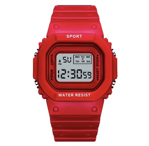 Rote led digitaluhr - led, sport