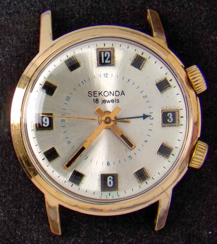 Sekonda ussr alarm - sekonda, silver