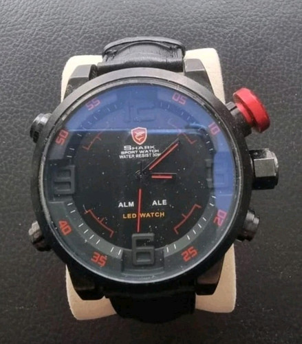 Shark sport watch herren - shark, led