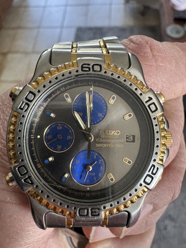 Vintage seiko 7t32 6c09 sport - vintage,